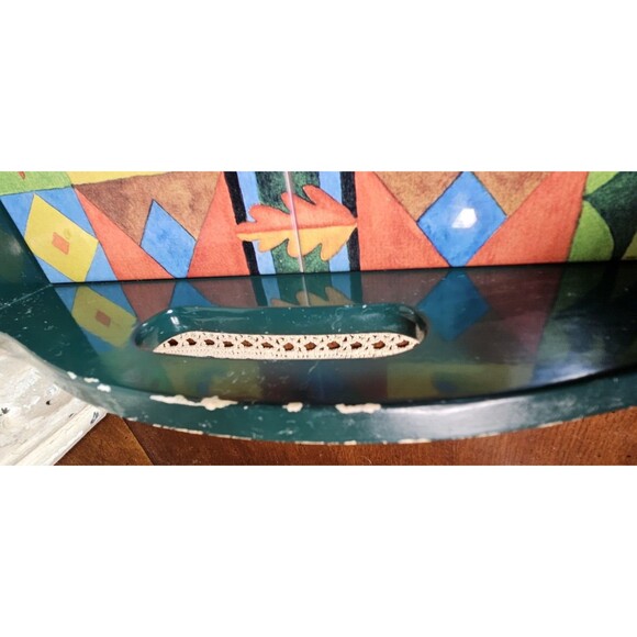 J. Brinley Art Tile in a Wooden Serving Tray Moose Scene (read) - Picture 9 of 12